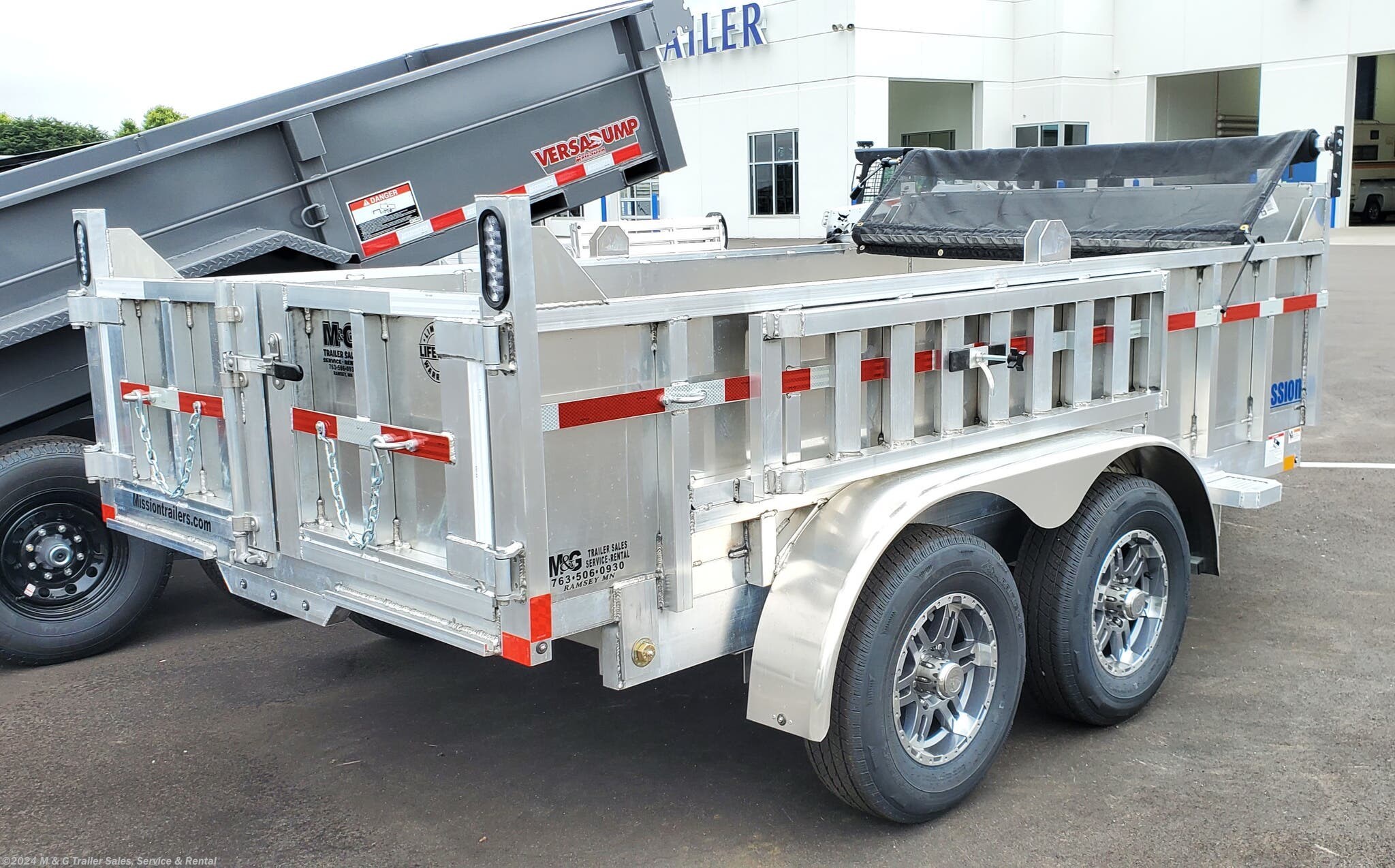 Dump - 2020 Mission Trailers 12' Aluminum 10k Dump Trailer | TrailersUSA