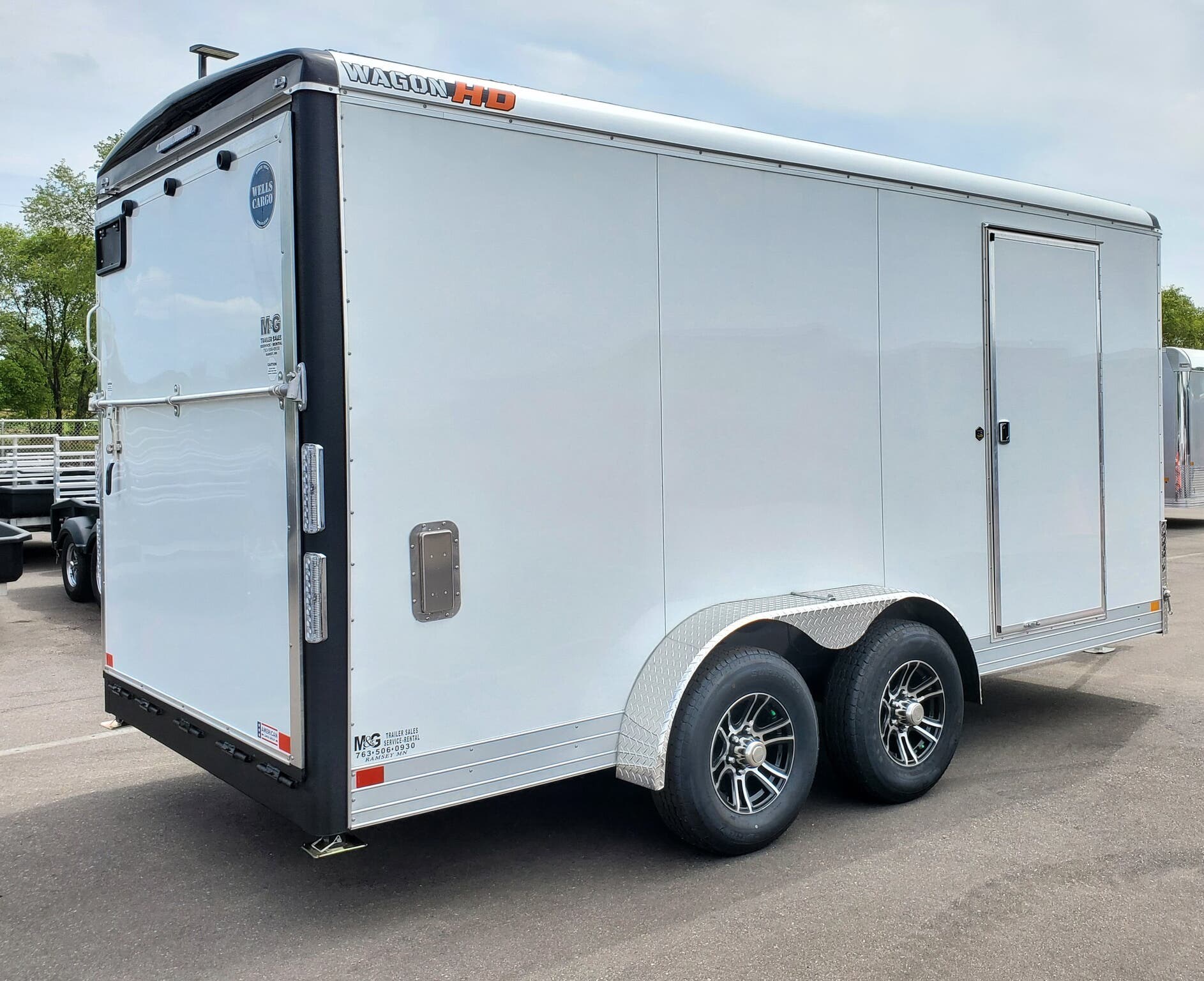 2021 Wells Cargo Wagon HD 7x16 Tandem Axle Cargo Trailer 001693