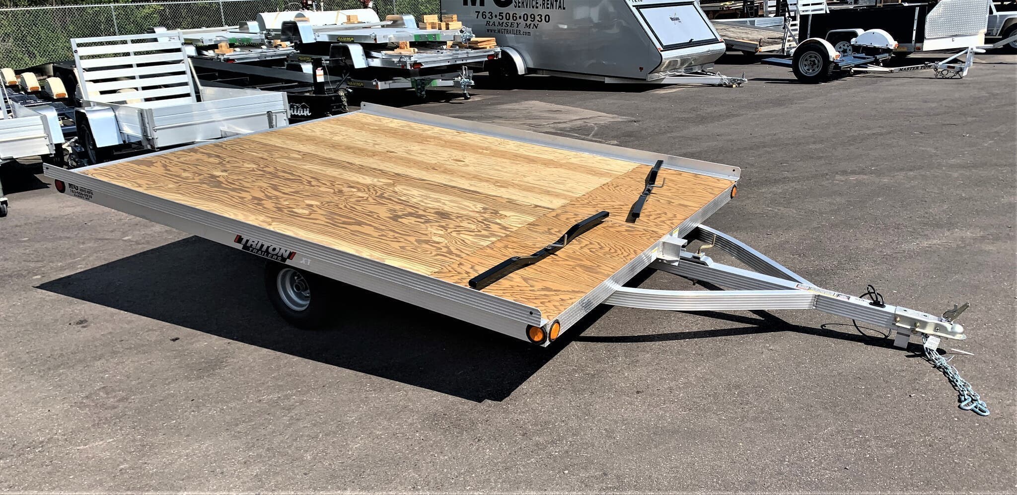 8x10 Snowmobile Trailer for sale New Triton Trailers XT10101 Tilt 2