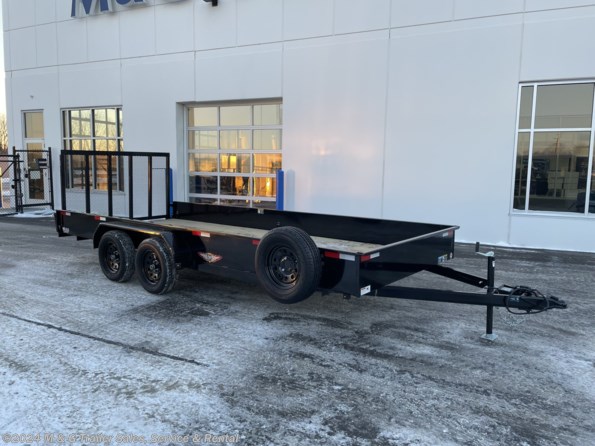 2022 H&H 82x18 7KSolid Side Utility Trailer - Black available in Ramsey, MN