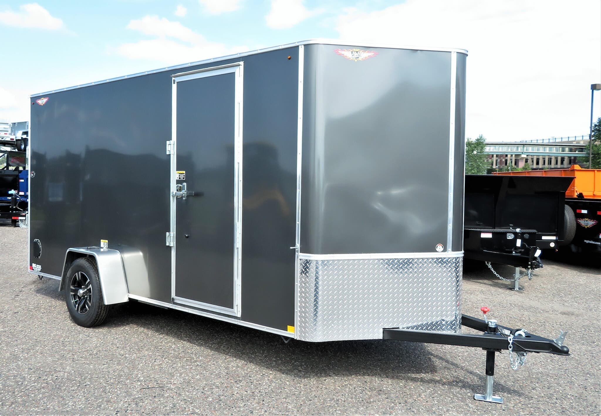 2022 H&H 6x14SA Enclosed 6'6" Int Cargo -Charcoal - Stock #567940
