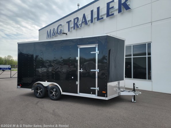 2022 RC Trailers 8.5X16TA Aluminum Frame Cargo - Black available in Ramsey, MN