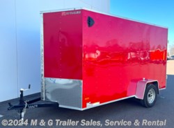 2022 RC Trailers 6x12SA  6'6" Int Cargo W/ Barn Doors - Red