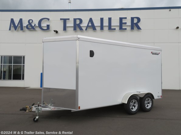 2023 Triton Trailers Vault 7x14 Aluminum Cargo Trailer – WHITE available in Ramsey, MN