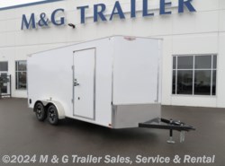 2022 H&H 7x16TA Enclosed 6'6" Int Cargo - White
