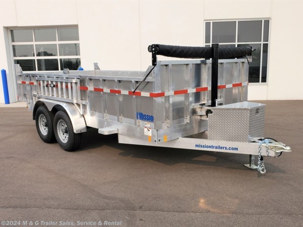 2022 Mission Trailers 16' Aluminum 14k Dump Trailer available in Ramsey, MN