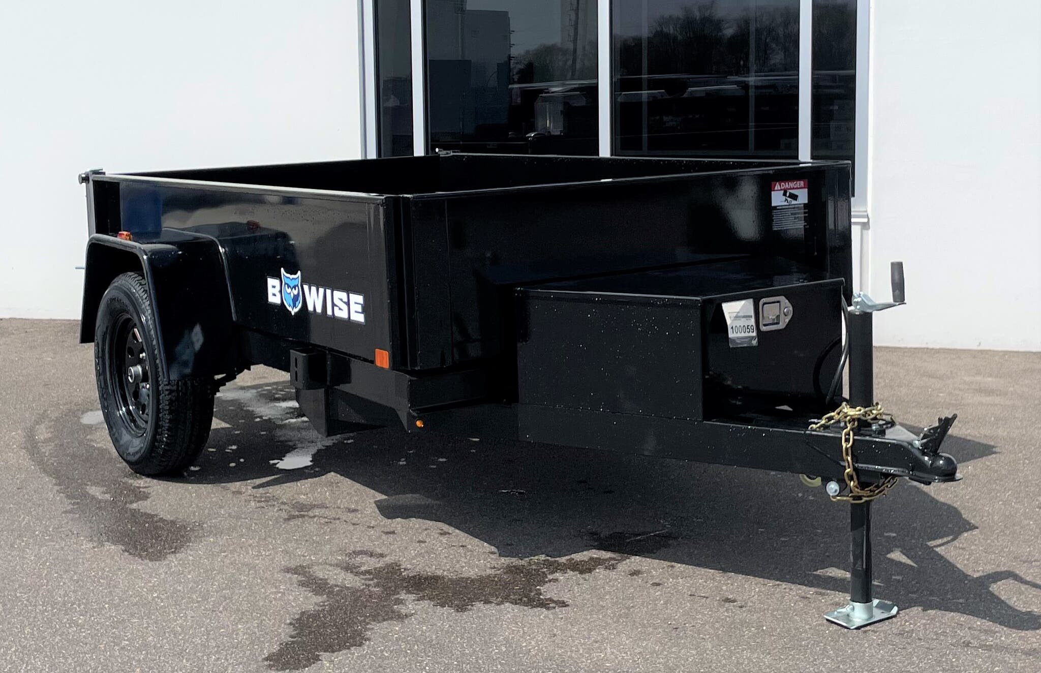 5x8 Dump Trailer for sale New BWISE 5x8 Single Axle Single Cylinder