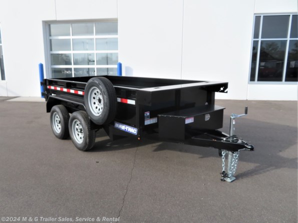 2023 Sure-Trac 5x10 Low Pro 7k Dump Trailer - Black available in Ramsey, MN