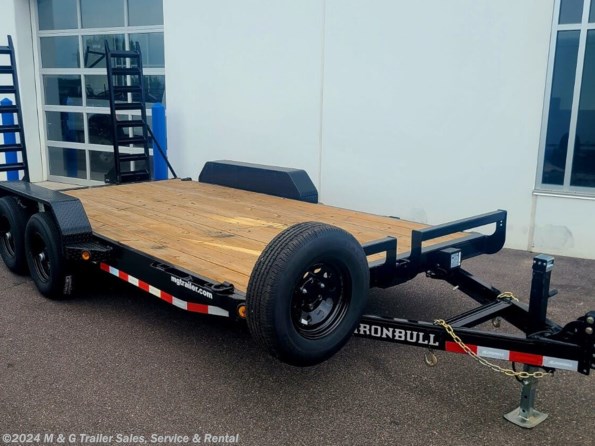 2022 IronBull 83x16 Equipment Trailer 10K - 5' Ramps - B available in Ramsey, MN