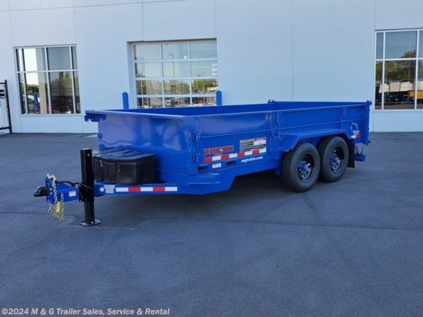 2022 Midsota 16' Dump Trailer - Blue available in Ramsey, MN