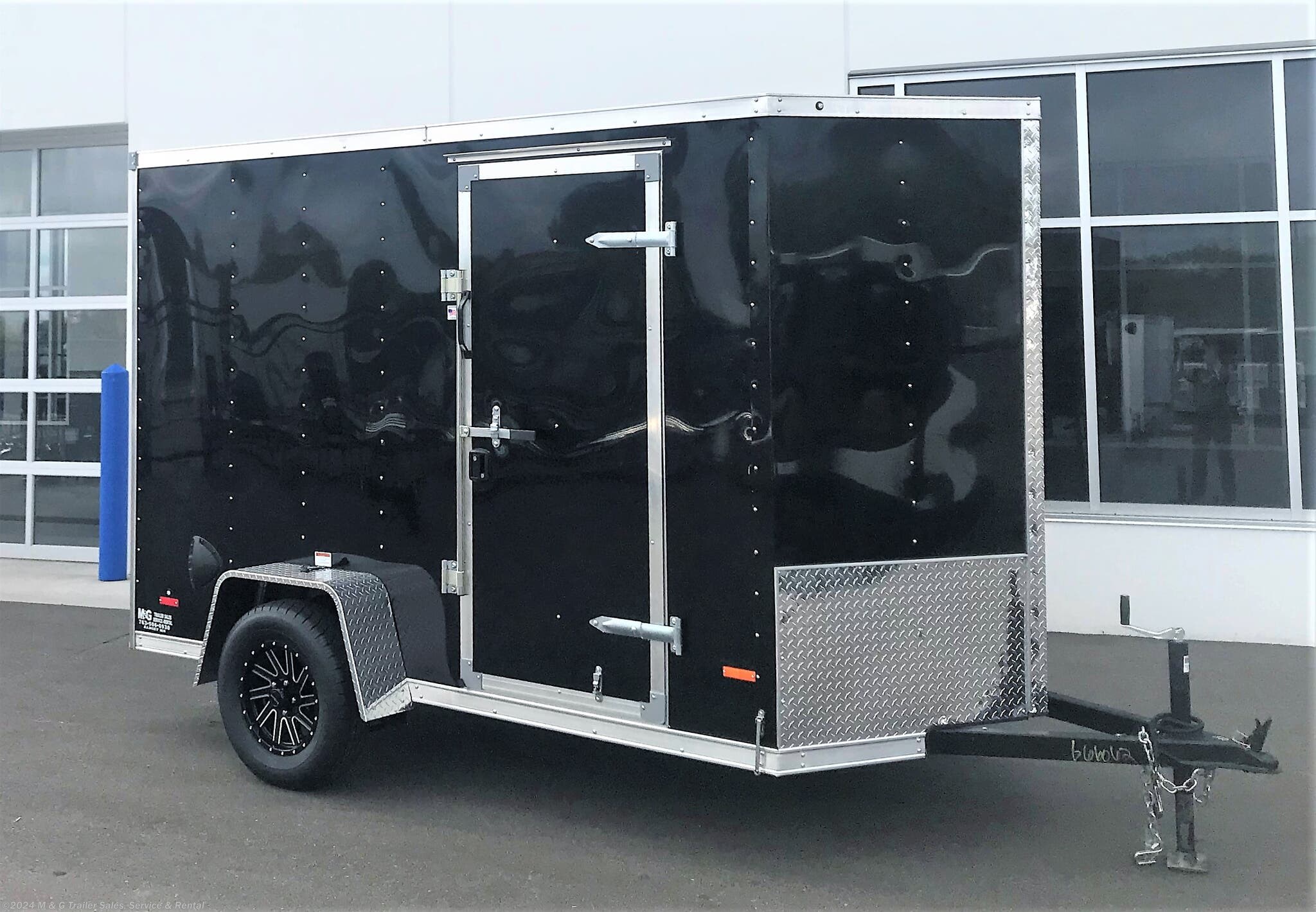2023 RC Trailers 5x10SAE Enclosed Cargo W/ Brakes - Black - Stock #672248