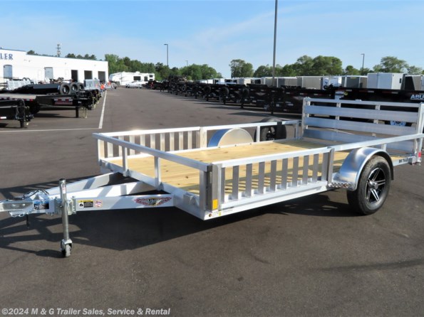 2023 H&H 82x12 Aluminum Rail Side ATV/Utility Trailer available in Ramsey, MN