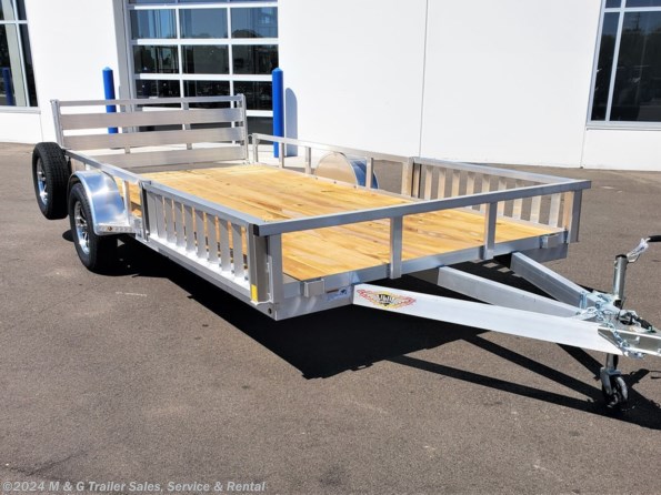 2023 H&H 82x14 Aluminum Rail Side ATV/Utility Trailer available in Ramsey, MN