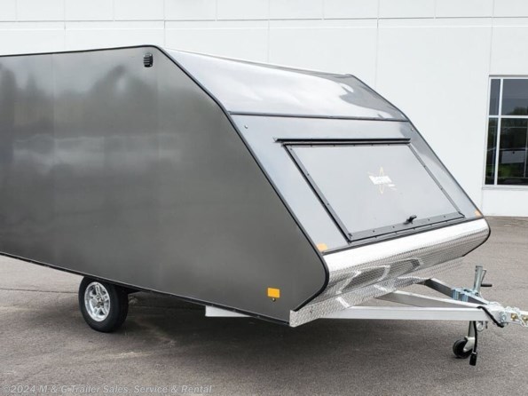 2023 Mission Trailers 8.5x12 Enclosed Deckover Snow Trailer - Charcoal available in Ramsey, MN
