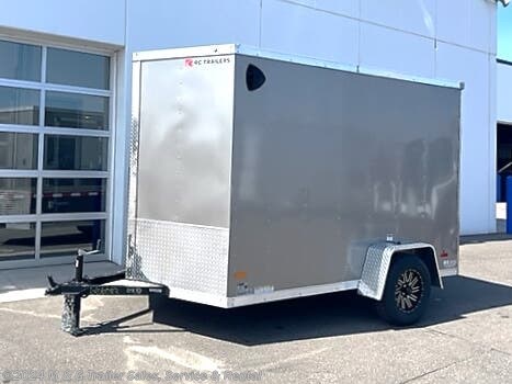 2023 RC Trailers 6x10SA Enclosed Cargo W/ Barn Doors - Pewter available in Ramsey, MN
