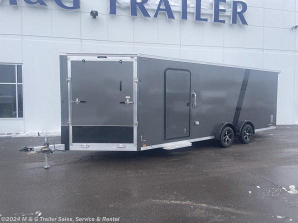 2023 Legend Trailers 7.5X27 (22'+5' V-NOSE) 7' INT 4 PLACE SNOW CHARCOA available in Ramsey, MN