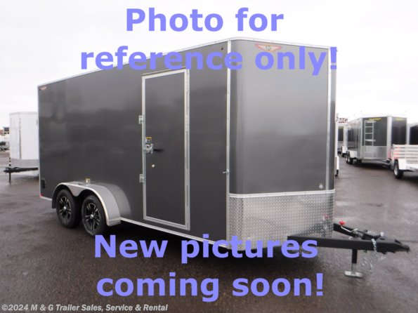2023 H&H 7x16TA Enclosed 7' Int 10K  w/ Barn Doors - Charco available in Ramsey, MN