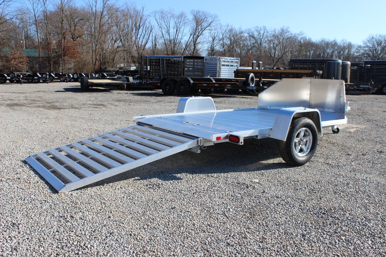 6x10 Motorcycle Trailer for sale | New Aluma MC210 | TrailersUSA