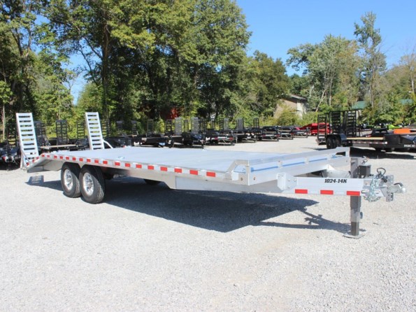 2024 Aluma 8222-14K-Tilt 22' Aluminum Tiltbed Car Hauler Trailer