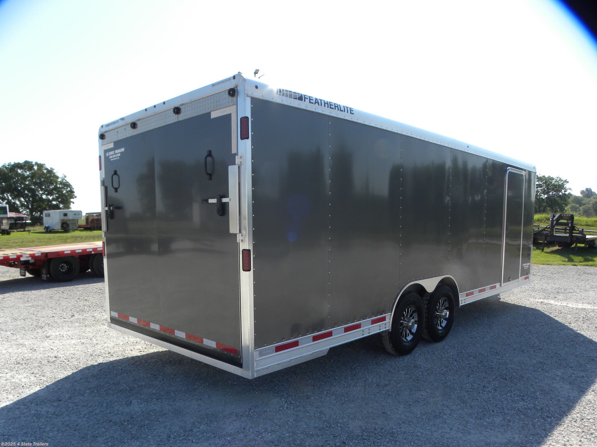 aluminum enclosed car trailer weight