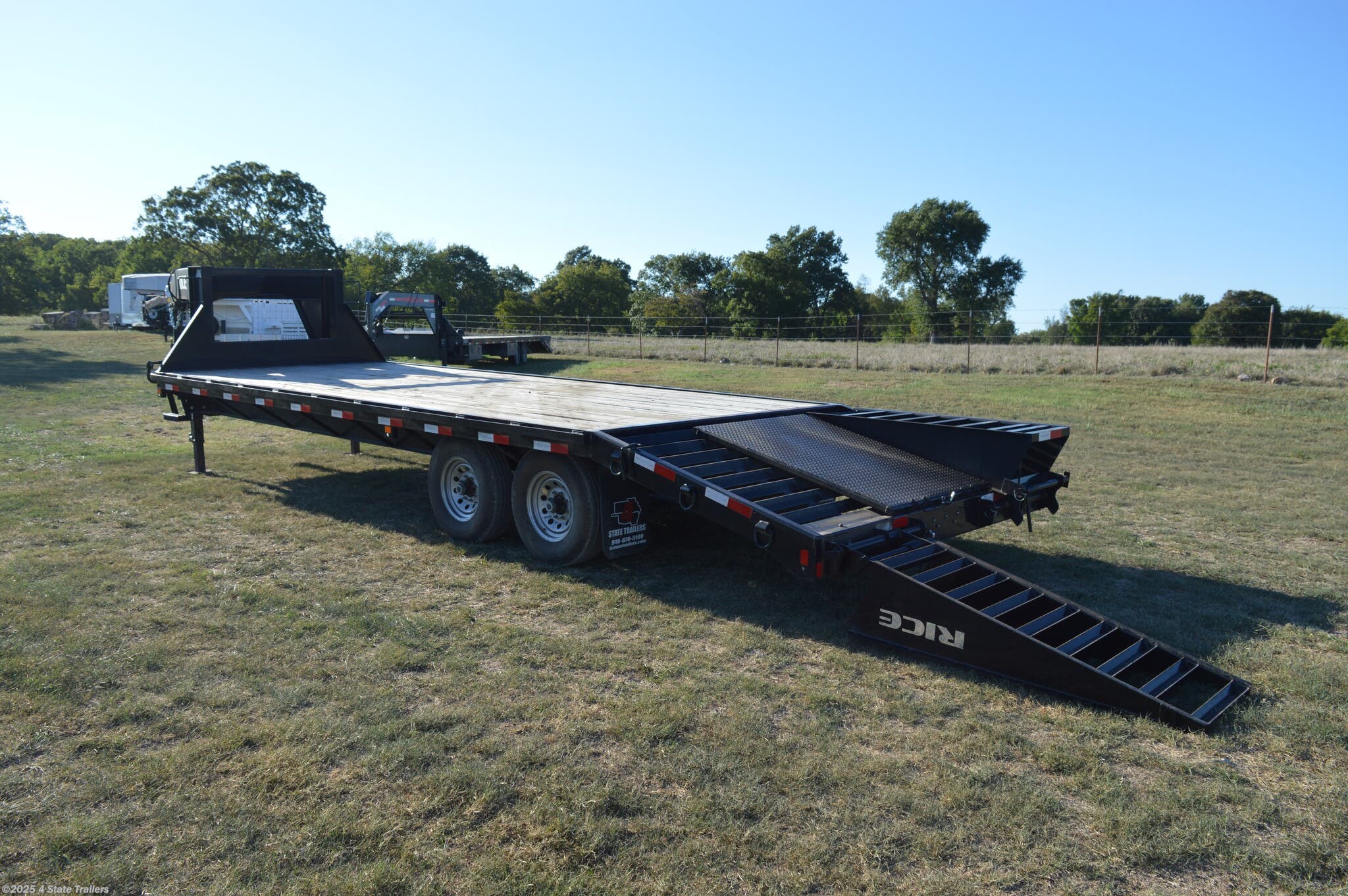 8x25 Flatbed/Flat Deck (Heavy Duty) Trailer for sale Used Rice