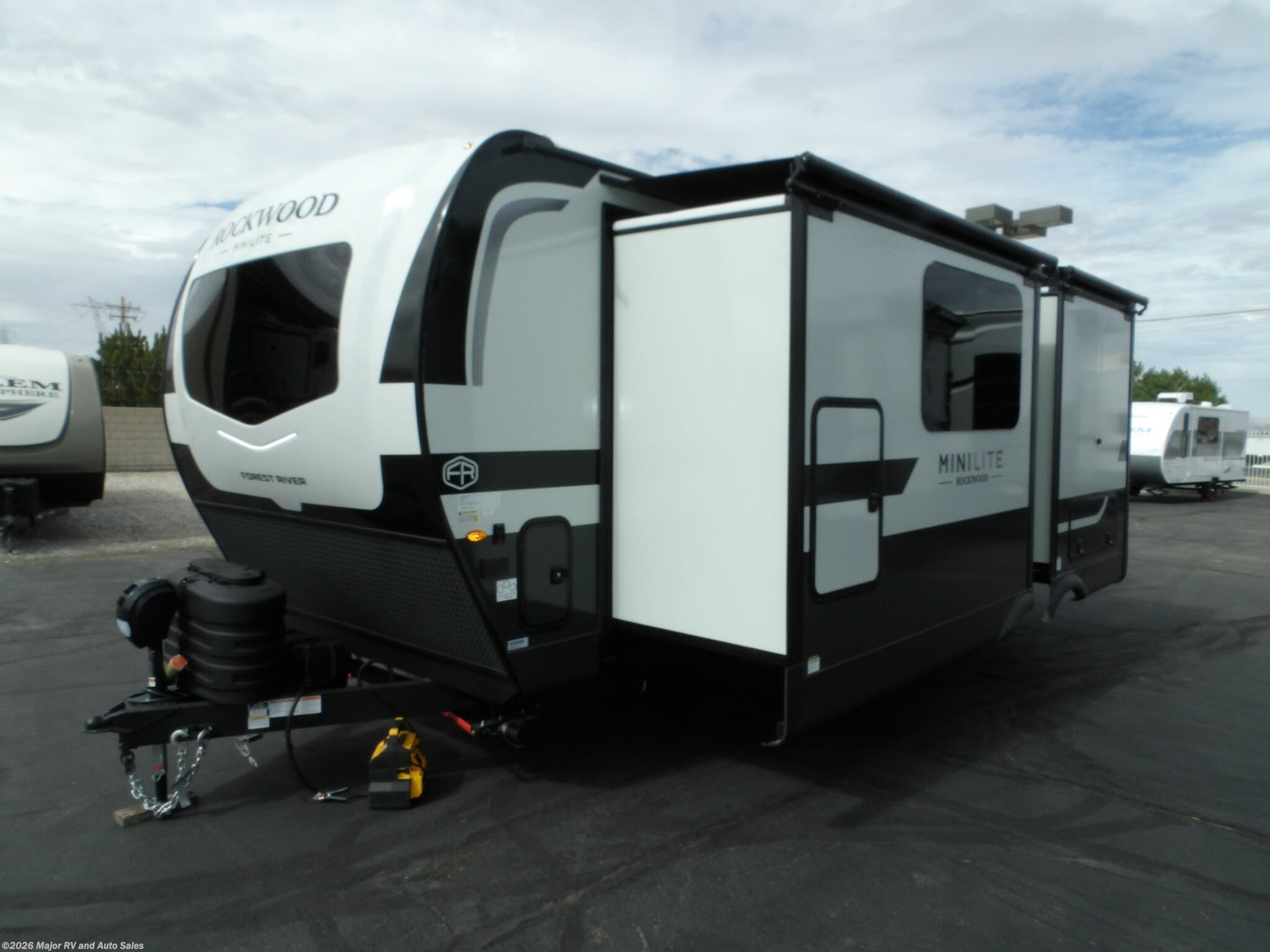 New 2027 Forest River Rockwood 2523MBR, 2 SLIDES, 400 WATT SOLAR, MIDDLE BEDROOM, available in Hesperia, California