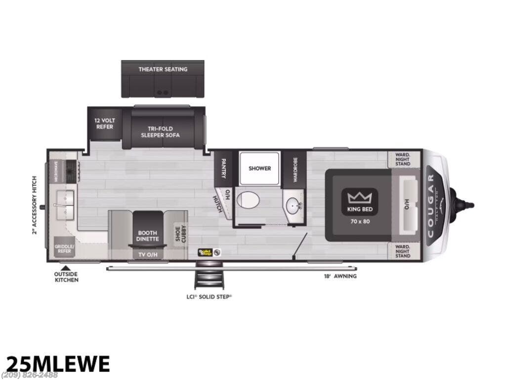 Used 2024  Keystone Cougar Half-Ton 25MLEWE by Keystone from Toscano RV in Los Banos, CA