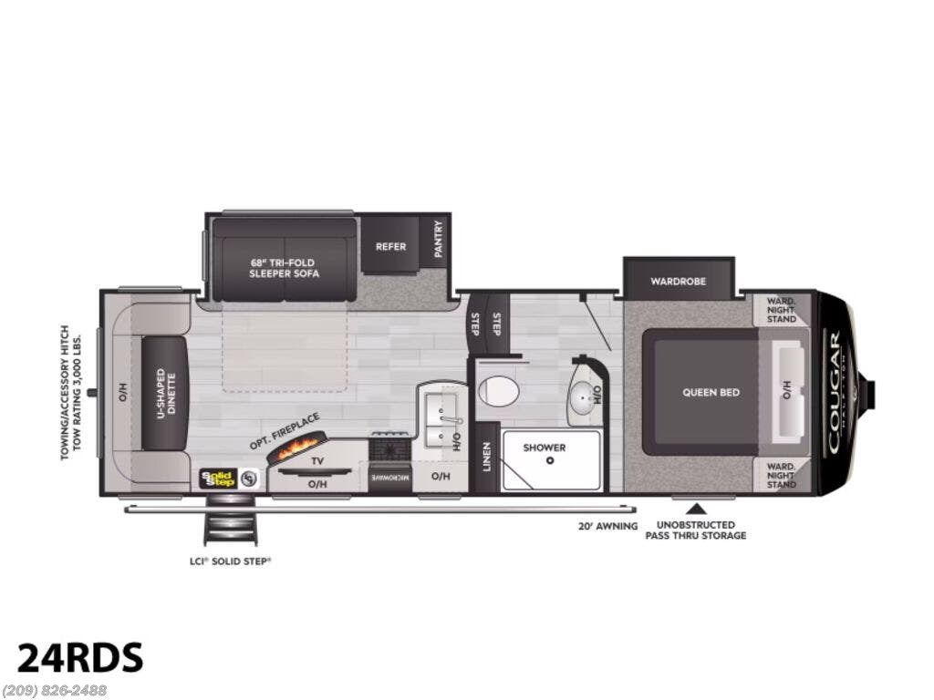 Used 2024  Keystone Cougar Half-Ton 24RDS by Keystone from Toscano RV in Los Banos, CA