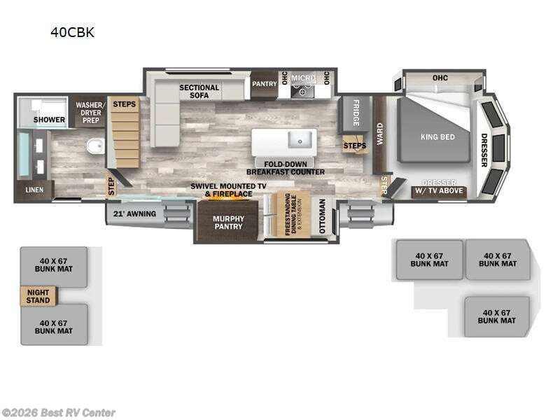 New 2025 Forest River Cedar Creek Cottage 40CBK available in Turlock, California