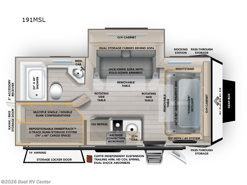 New 2026 Ember RV Overland Series 191MSL available in Turlock, California