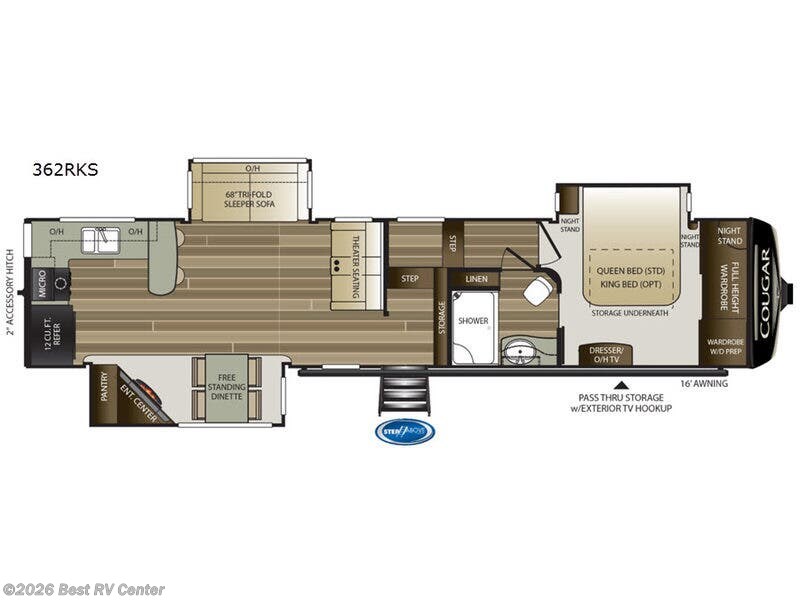 Used 2019 Keystone Cougar 362RKS available in Turlock, California