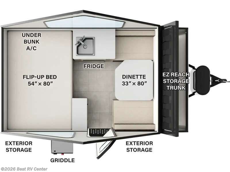 New 2026 Forest River Rockwood Hard Side A101rb available in Turlock, California