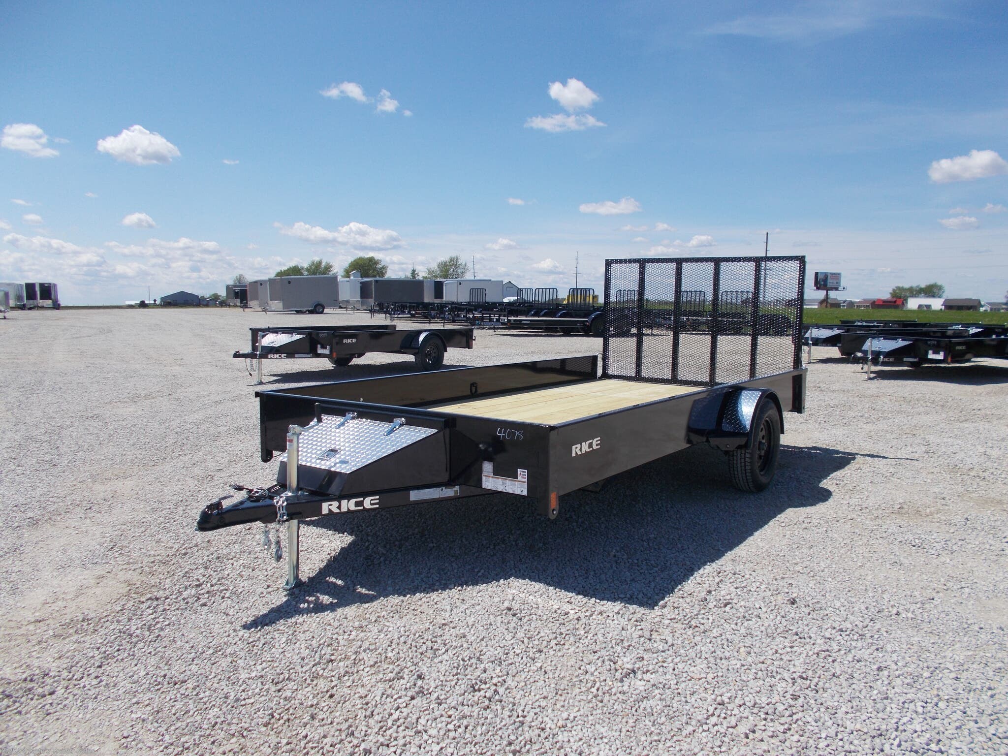 Utility Trailer - 2020 Rice Trailers Stealth 82X14' Single Axle Solid ...