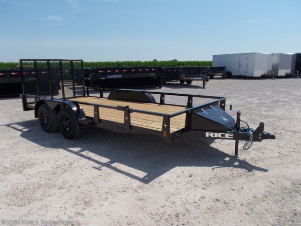 2022 Rice Trailers 82x16 Tandem Axle Utility W/Toolbox available in Arthur, IL