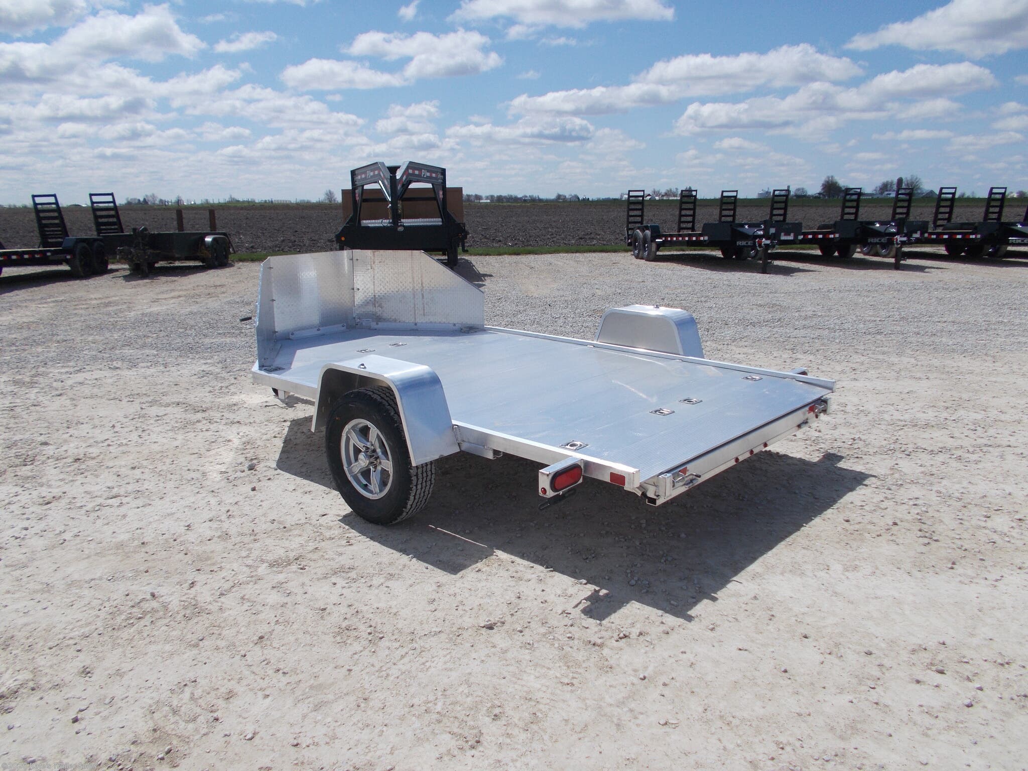 6x11 Motorcycle Trailer for sale New Aluma MC210 (2) Motorcycle