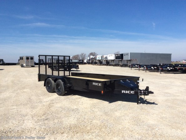 2023 Rice Trailers Ta Stealth 82X16 Solid Side Tandem Axle w Toolbox available in Arthur, IL