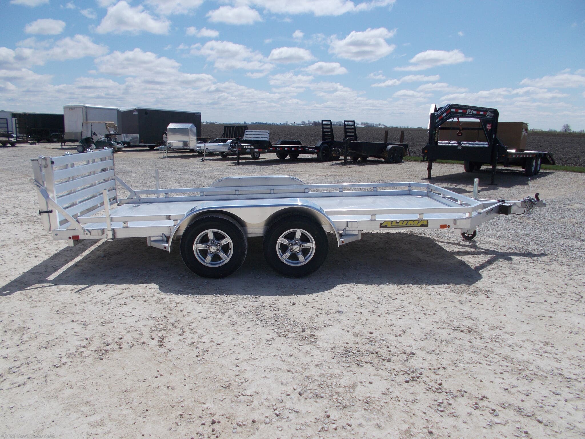 6x14 Utility Trailer for sale | New Aluma 7814BT 14' Tandem Axle ...