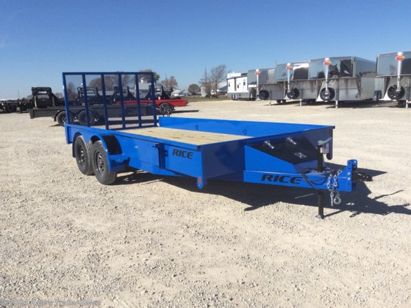 2024 Rice Trailers Tandem Stealth 82X16 Solid Side Tandem Axle w Toolbox available in Arthur, IL