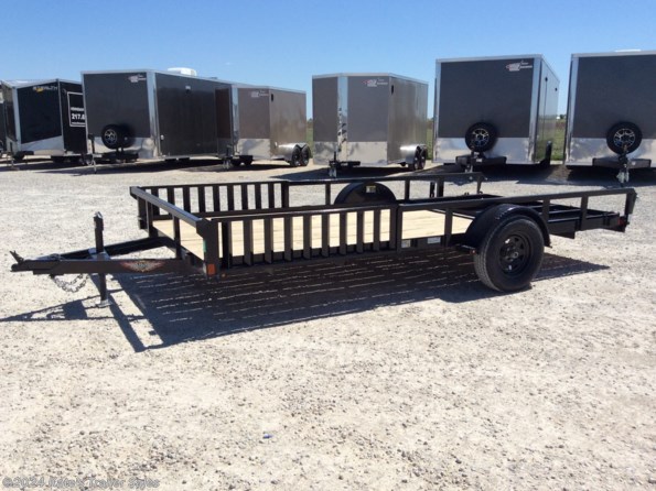 2024 H&H 14' Utility Trailer 82X14 Side Rail Ramps available in Arthur, IL