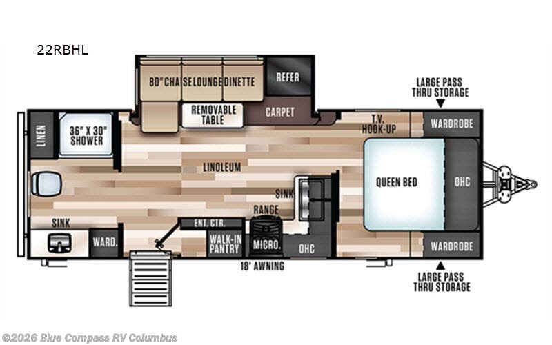 Used 2019 Forest River Wildwood Heritage Glen Hyper-Lyte 22RBHL available in Delaware, Ohio
