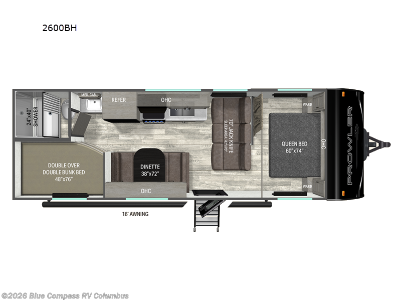 New 2026 Heartland Prowler 2600BH available in Delaware, Ohio