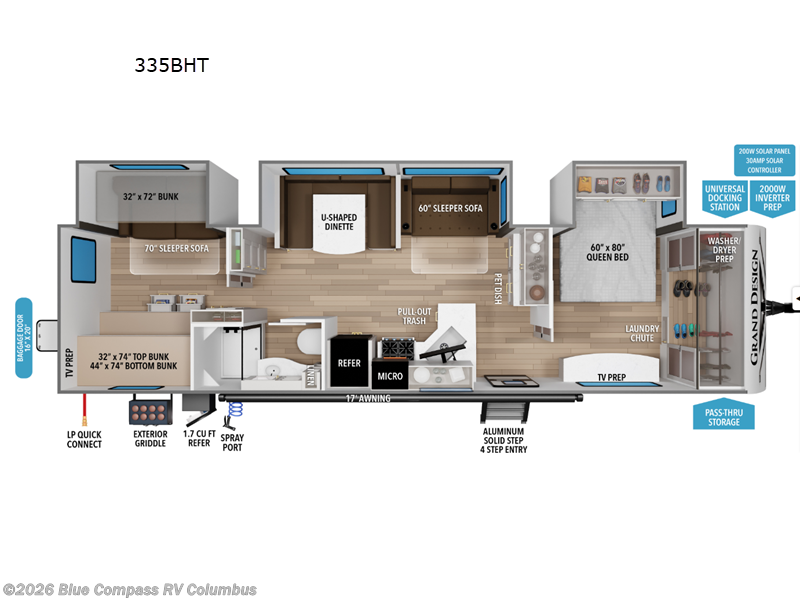 New 2026 Grand Design Transcend 335BHT available in Delaware, Ohio