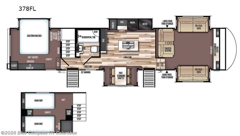 Used 2019 Forest River Wildwood Heritage Glen LTZ 378FL available in Delaware, Ohio