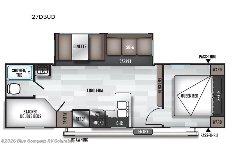 Used 2020 Forest River Salem 27DBUD available in Delaware, Ohio