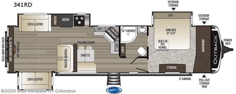 Used 2019 Keystone Outback 341RD available in Delaware, Ohio