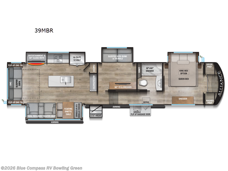 New 2026 Alliance RV Avenue 39MBR available in Bowling Green, Kentucky