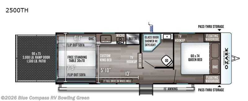 Used 2019 Forest River Ozark 2500TH available in Bowling Green, Kentucky