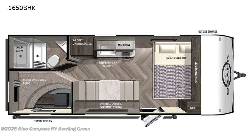 Used 2021 Forest River Ozark 1650BHK available in Bowling Green, Kentucky