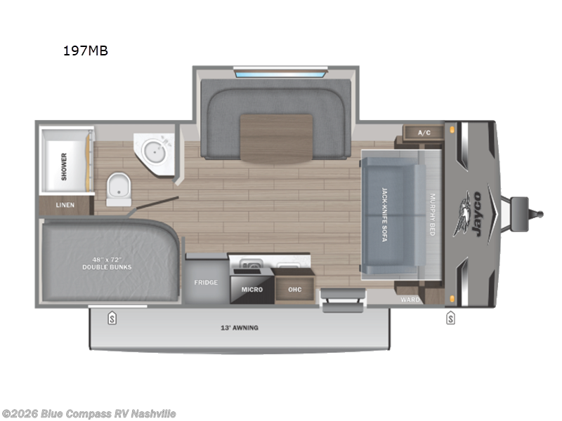New 2027 Jayco Jay Flight SLX 197MB available in Lebanon, Tennessee
