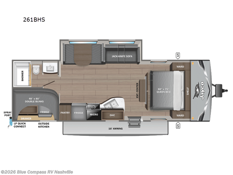 New 2027  Jayco Jay Flight SLX 261BHS by Jayco from Blue Compass RV Nashville in Lebanon, TN